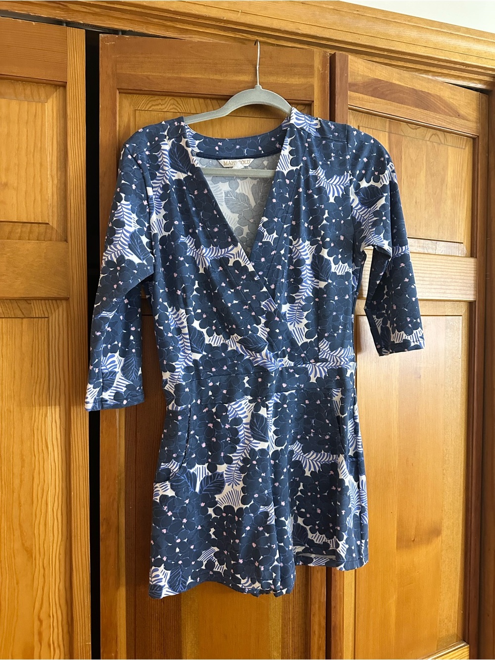 Mahi Gold Women’s Navy Floral romper